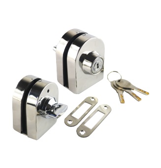 Cerrad. Cuad. pared  vidrio llave broche