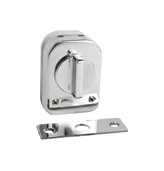 Cerradura embutir broche vidrio pared