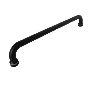 Tiradera tipo "C" 19*400*381(C-C). NEGRA
