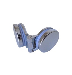 [B223ZA] Bisagra circular vidrio a vidrio 180 ° 50mm