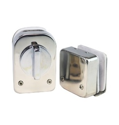 [A127D_VV] Cerradura embutir broche vidrio vidrio