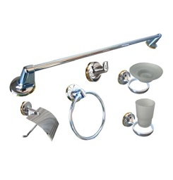 [1900G] Kit de baño Cromado y Dorado