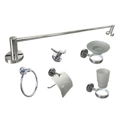 [50700] Kit de baño PIVOT RECTO Cromado