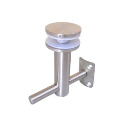 [C505_FIJ] Sop. fijo  tubo a vidrio _ recto