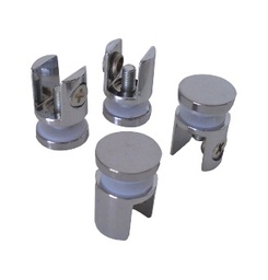 [D301] Sopor. repisa vidrio/vidrio Cilindro