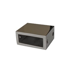 [A583] Sop. tubo Rect.  30*10mm a pared 180°